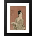 thumbnail image 2 of Kitagawa Utamaro 11x14 Black Modern Framed Museum Art Print Titled - The Faddish Type from the Series Ten Types in the Physiognomy of Women (C. 1793), 2 of 5