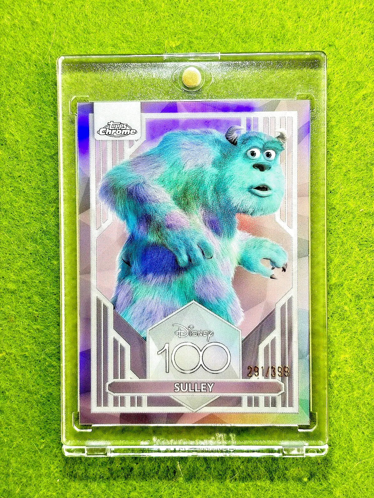 SULLEY Disney 100 PINK REFRACTOR #/399 SP MONSTERS INC 2023 Topps Chrome LORCANA