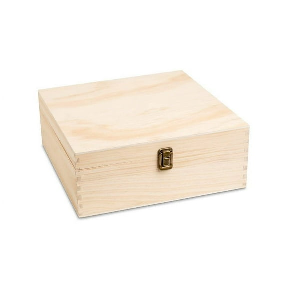 Makerflo Pine Wood Memory Box (Pack of 25) - Large Size