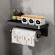thumbnail image 2 of Soporte para papel de cocina de acero inoxidable Advancent Estantes organizadores de condimentos negro, 2 of 6