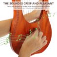 thumbnail image 2 of 1 Set of Lyre Harp 10 String Lyre Harp Wooden Lyre Harp Delicate Musical Instrument, 2 of 5