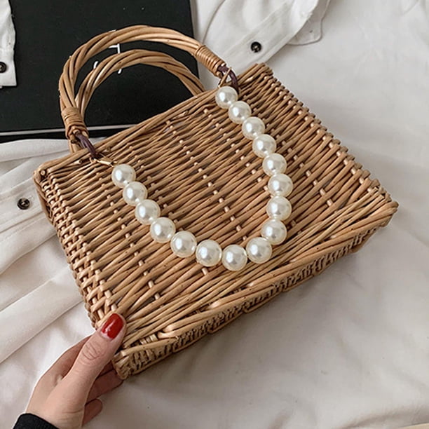 Bolso de paja BLESIY Monedero de paja