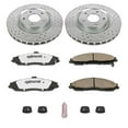 thumbnail image 3 of PowerStop Front Z26 Street Warrior Carbon-Fiber Ceramic Brake Pad and Drilled and Slotted Rotor Kit Fits: CADILLAC CHEVROLET Select Models K1417-26, 3 of 9