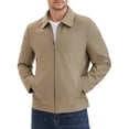 thumbnail image 1 of CHAQUETA CASUAL DE LARGO MANGA CON SOLAPA Y CREMALLERA COMPLETA PARA HOMBRE EN COLOR SÓLIDO M KHAKI, 1 of 6