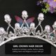 thumbnail image 5 of EeaseMX 1 diadema con corona para niña, accesorio para el pelo (plateado), 5 of 8