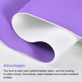 thumbnail image 3 of Unique Bargains Smooth Solid Color Faux Leather Sheets,PU Leather for DIY 10 x 135cm Deep Purple, 3 of 4