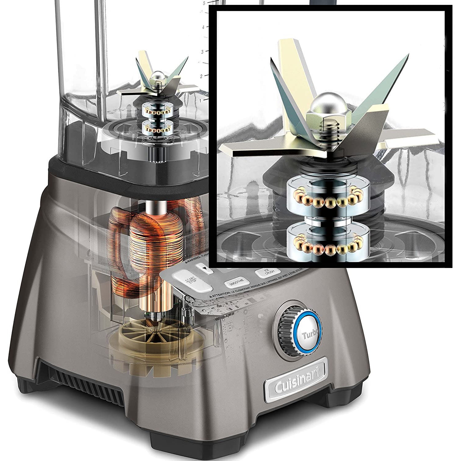 Cuisinart CBT-2000P1 Hurricane 3.5 Peak Horsepower High Power Blender