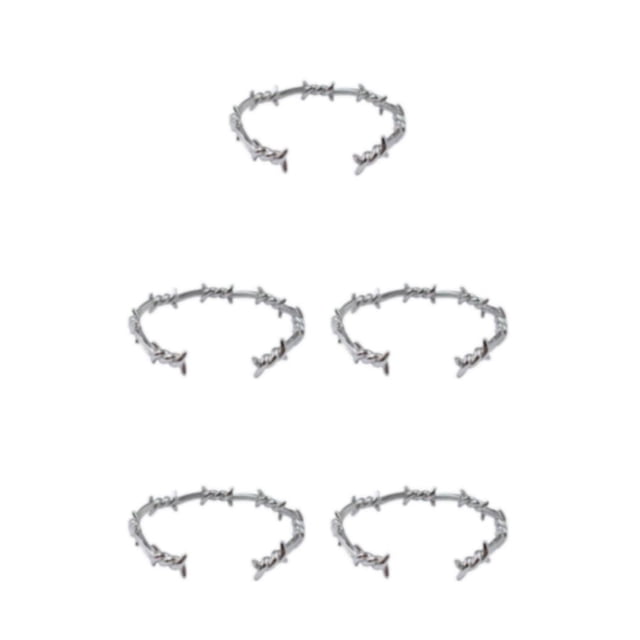 Sonducket Brazaletes duraderos y elegantes, accesorios para cualquier ocasión, brazalete, amplia aplicación, idea de regalo, plata Type2 NO2