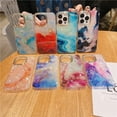 thumbnail image 2 of Electroplated Shell Pattern Marble Pattern Phone case, Anti-Drop and wear-Resistant, Small Perfume Design Sense, for iPhone15 14 13 12 11 Pro Max Plus Phone case (B7,iPhone 11 Pro), 2 of 8