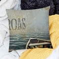 thumbnail image 2 of SHANXI Outdoor Throw Pillow Covers Case Decorative Wood Boat with Quote Theme Decor Square Pillowcase Cushion Cover 24x24in, 2 of 5