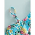 thumbnail image 4 of Kids Girls Swimsuits Rainbow Pineapple Strawberry Ruffle Tank Tops Bikini Sets Infant Beach Swimming Suits, 4 of 8