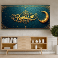 thumbnail image 6 of LUUFILx Ramadan Celebration Backdrop Crescent Moon Hanging Stars Night Decor Banner Festive Decorations Eid Mubarak Party Photography Props Ramadan Festival, 6 of 9