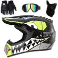 thumbnail image 1 of Motocross Cara Completa MTB Casco Todoterreno Eléctrico Dirt Bike Motocicleta Casco con Gafas Guantes Protector Facial ANGGREK Otros, 1 of 8