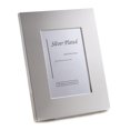 thumbnail image 1 of Bey-Berk International SF111-09 4 x 6 in. Silver Plated with Checkered Design Picture Frame with Easel Back, 1 of 1