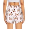 thumbnail image 2 of Lsque Dachshund Dog Puppy Printed Women's Running Shorts with Liner Pockets,Elastic Quick Dry Workout Athletic Gym Yoga Shorts,Womens High Waist Shorts-, 2 of 9