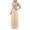 Beige, variant on Evening Gowns for Women Formal Midi Dresses Womens Summer V-Neck Sequined Chiffon Panel Evening Gown Elegant Evening Dress Fashion Party Bridesmaid Gown