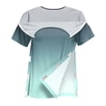 thumbnail image 5 of Women's Post Shoulder Surgery Shirts Short Sleeve Snap-Open Arm Shoulder Recovery Shirt Casual Loose Adaptive Blouses,S, 5 of 8