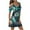 Green, variant on Njoeus Women's Spaghetti Strap Summer Cold Shoulder Sundress Casual Printed Beach Cover Up Dress Short Sleeve Flowy Dresses S-3XL