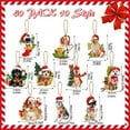 thumbnail image 3 of Dog Christmas Tree Ornament Xmas Decorations Funny Dog Christmas Tree Ornament Dog Lovers Gift Dog Hanging Decoration Assorted Dog Holiday Christmas Tree Ornament For Christmas, 3 of 9