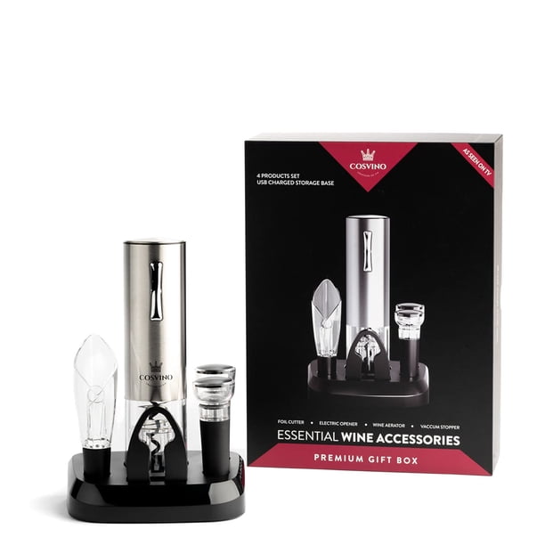 Abridor eléctrico de botellas de vino COSVINO Premium Italian Design
