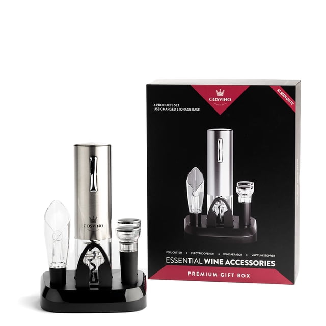 Abridor eléctrico de botellas de vino COSVINO Premium Italian Design