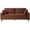 Chocolate Brown, variant on DEALTOPS 83" Corduroy Loveseat Sofa, 850lbs Heavy Duty 2-Seater Couch, Iron & Wood Frame, Sage Green