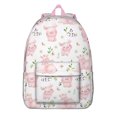 thumbnail image 1 of Cute Pig Backpack – Cartoon Farm Animal Pattern Bookbag with Watercolor and Artistic Design for School, 1 of 5