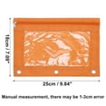thumbnail image 2 of Unique Bargains Pencil Case for 3 Ring Binder with Smooth Zipper Orange, 2 of 7