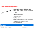 thumbnail image 2 of Right Hatch Strut - Compatible with 2012 - 2014 Subaru Impreza Hatchback 4-Door 2013, 2 of 2