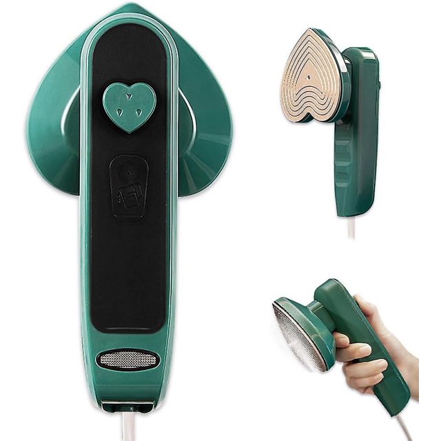 Mini plancha, plancha de vapor 2 en 1 con 50 ml de agua, pequeña, ligera, plancha de vapor de mano, ahorra espacio para viajes y hogar, ecológica