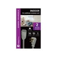 thumbnail image 2 of Xtricity - 1 Plug Electrical Extension Cord with Grounding, 2 Meter Length, For Indoor Use, Gray, 2 of 2