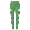 thumbnail image 3 of WILLBEST Leggings de Mujer, Cintura Alta, para Entrenamiento, Yoga, Pantalones Suaves, Elásticos, con Estampado Navideño, Bloques de Color, Cómodos, para Fitness Extra Grande, 3 of 4