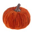 thumbnail image 2 of Mskk Small Velvet Fake Pumpkin Halloween Decoration, 2.7x3.4" Soft Flocked Mini Artificial Pumpkins Ornaments Table Decor for Halloween Farmhouse Display, 2 of 6