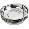 thumbnail image 1 of 7.64 Inch Stainless Steel Round Plate, Dinner Plate Dish, Pack of 6, 1 of 4