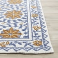 thumbnail image 3 of Safavieh Chelsea Alondra Bordered Wool Area Rug, Ivory/Blue, 3'9" x 5'9", 3 of 12