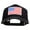 Black, variant on American Flag Patched New Big Size Trucker Mesh Cap - Red XL-3XL