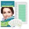 Charmonic Eyebrow Wax Strips - Pre-cut 160 Count, Eyebrow Waxing Kit for Eyebrow Shaper and Face Hair Removal for Women Contains 6 After-Wax Wipes