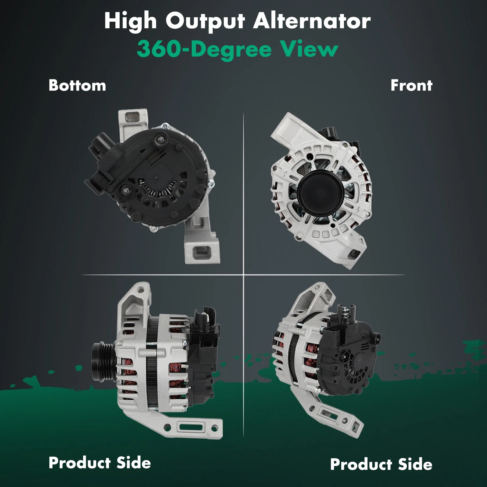 NURATIT Alternator Fits Ford Focus 2012 2013 2014-2018 L4 2.0L 11747 FG15S091 150A 12V# 11747N 11653 11747 LRA04052 LRA4052 1777583 BV6N-10300-EA BV6T-10300-EA