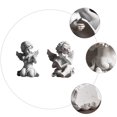 thumbnail image 3 of 2 Pcs Statue en Plâtre Ange en Résine Sculpture Délicate Ornement Maison, 3 of 6