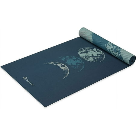 Gaiam Yoga Mat - Premium 6mm Print Reversible Extra Thick Non Slip Exercise & Fitness Mat for All Types of Yoga, Pilates & Floor Workouts (68" x 24" x 6mm Thick)