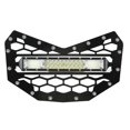thumbnail image 2 of UTV Mesh Grille Replacement,Black UTV Mesh Grille UTV Mesh Grille UTV Grillwith LED Light Reliable and Durable, 2 of 5