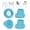 Light Blue, variant on SupreGear Replacement Leg Caps for Shower Chairs and Transfer Benches, 1-1/8 Inch Rubber Tips, 4 Pack,Orange