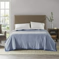 thumbnail image 2 of Comfort Classics Micro Fleece Knitted Soft Blanket, Blue, King, 2 of 4
