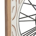thumbnail image 5 of DecMode 29 In. White Farmhouse Wall Clock, 5 of 15