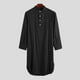 thumbnail image 4 of Batas de ocio para hombre, manga larga, botones, camisa larga, estilo étnico medio, bata informal juvenil, pijama para mujer, 4 of 9