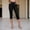 Black, variant on FUNUONY Capri Pants for Women Slim Fit Comfy Workout Capris Sweatpants with Pockets Pants for Women Elastic Waisted Summer Yoga Work Cropped Trousers with Pockets Black L