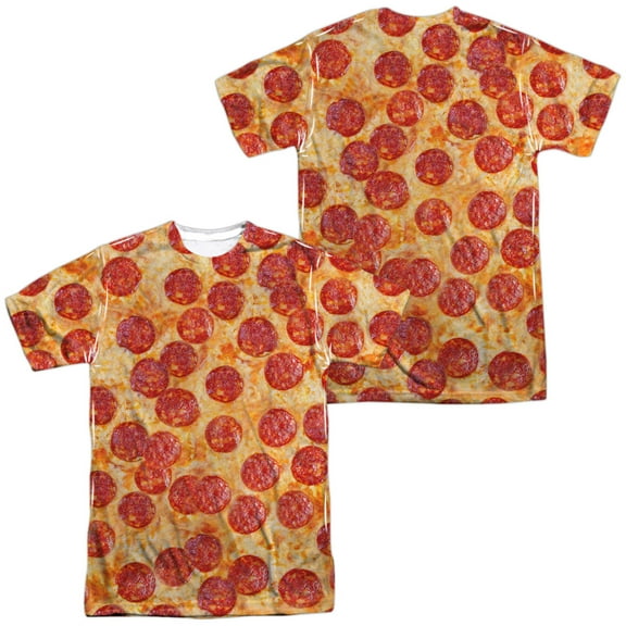 Pizza (Front - Back Print) - Short Sleeve Shirt - Large