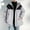 A_ White, variant on YLSDY Quilted Jacket Men Hooded Down Jacket Zip up Padded Coat Warm Puffer Jacket Thermal Winter Coats Color Block Jacket Khaki XL