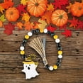 thumbnail image 4 of Promotion Sale! Halloween Decorations Wooden Bead Tassel Garland Halloween Holiday Farmhouse Country Bead and Rope Grid Tassel Tray Decoration Retro Room Decoration Home String Prayer Wall, 4 of 4