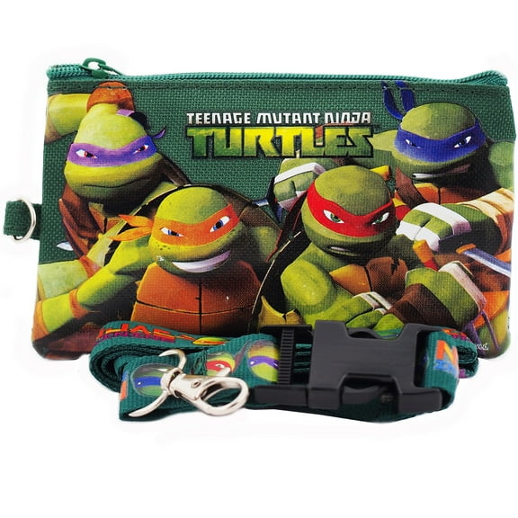 Ninja Turtles Green Lanyard with Detachable Coin Purse
